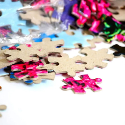 Tranh xếp hình Tia Sáng: Nàng tiên cá (48 chi tiết) - Tặng kèm câu đố mặt sau cho bé