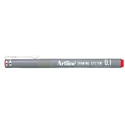 Bút Vẽ Kỹ Thuật 0.1 mm - Artline EK-231-RD - Màu Đỏ