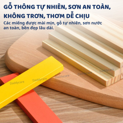 Đồ Chơi Xếp Hình Thông Minh bằng gỗ sáng tạo Mideer Archimedes City Blocks 300 mảnh ghép