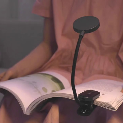 Đèn đọc sách mini, pin sạc tiện dụng Baseus Comfort Reading Mini Clip Lamp ( Dịu mắt, chân kẹp, 3 mức sáng, 350mAh, 24h sử dụng)hàng nhập khẩu
