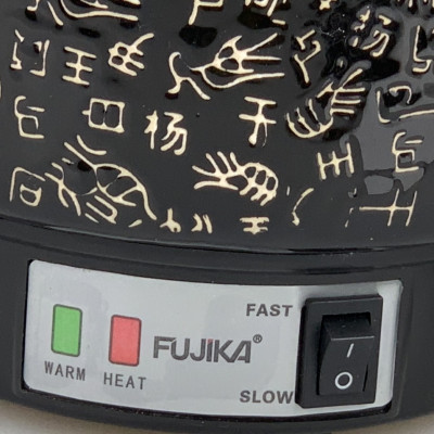 Siêu Sắc Thuốc 3L ,Ấm Sắc Thuốc Tự Động Fujika K5 Lòng Ấm Tráng Men Chịu Nhiệt Cao Màu Đen Họa Tiết Kí Tự- Hàng Chính Hãng