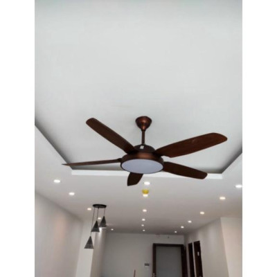 BH 5 năm  quạt trần trên nhà đèn hiện đại, nguyên nhân DC lõi đồng phối hợp LED 3 màu AS, đảo chiều hút ẩm, ĐK không chạ