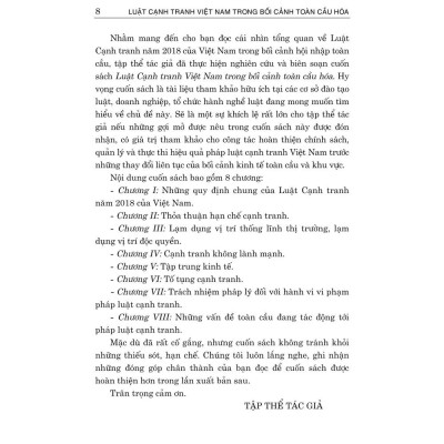 Luật cạnh tranh Việt Nam trong bối cảnh toàn cầu - bản in 2024