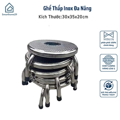 Ghế Thấp Inox Đa Năng – Ghế Ngồi Xổm, Nhặt Rau Tiện Lợi Cho Mọi Nhà - HÀNG CHÍNH HÃNG MINIIN