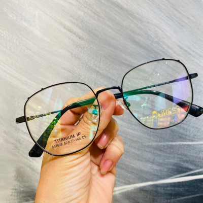 Gọng kính cận S17829 và 5201318 chất liệu titan thời trang mắt kính OURESS nam nữ siêu nhẹ siêu bền