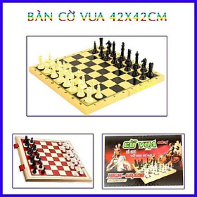 Bộ Cờ Vua Loại Lớn 42X42Cm Kèm Bàn Cờ Kiêm Hộp Đựng