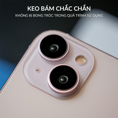 Bộ vòng kính cường lực viền kim loại bảo vệ camera cho iPhone 15 Pro / 15 Pro Max / 15 Plus / iP 15 hiệu HOTCASE Kuzoom AR-LENS  độ cứng 9H, chống trầy xước, giữ nguyên chất lượng ảnh chụp - Hàng nhập khẩu