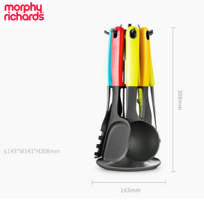 Bộ dụng cụ nhà bếp 7 món Morphy Richards MR1032 chất liệu nylon silica gel + silicone chịu nhiệt cao, siêu nhẹ - HÀNG NHẬP KHẨU
