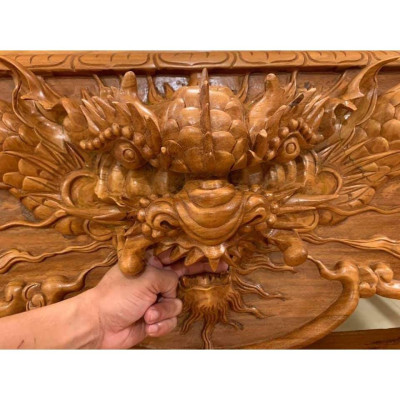 sập thờ gỗ gõ đỏ chân 24