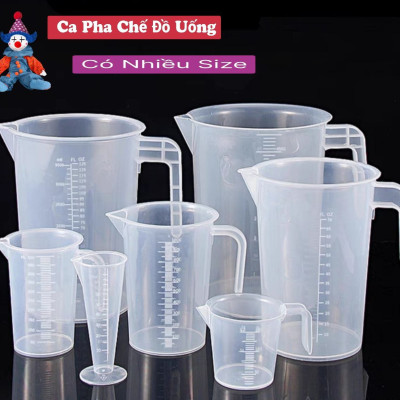 Bộ 2 ca đông có vạch chia 2 lít nhựa dày chịu lực chịu nhiệt.