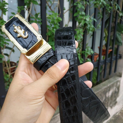 Thắt Lưng Nam Da Cá Sấu. Da Bụng Rất Mềm Và Đẹp. Dễ Sử Dụng