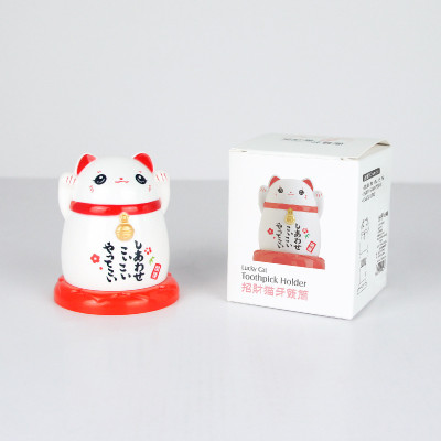 Hộp Đựng Tăm Hình Mèo Xinh Xắn (Giao Ngẫu Nhiên) - Hàng chính hãng 