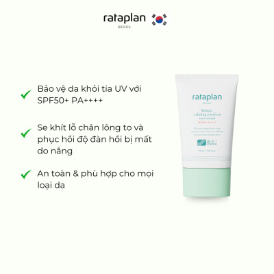 Kem chống nắng Minari RATAPLAN dịu nhẹ, se khít lỗ chân lông, dưỡng da và cấp ẩm 50ml