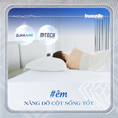 Nệm cao su thiên nhiên  Dunlopillo  World Neo Fresh 15cm