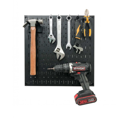 Bảng treo dụng cụ SMLIFE Pegboard cơ khí SQ – Đen