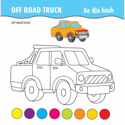 Sách - Tô Màu Phát Triển IQ EQ CQ - Ô Tô - Tàu Thuyền - Máy Bay - Song Ngữ Anh Việt - Combo 4 Cuốn - Việt Thư