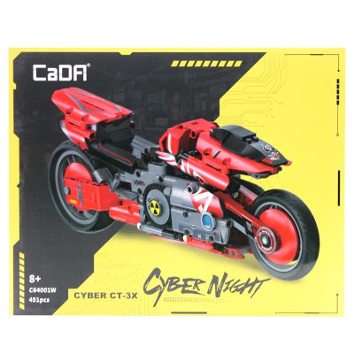 Đồ Chơi Lắp Ráp Xe Mô Tô Cyber CT-3X - CaDA C64001W (451 Mảnh Ghép)