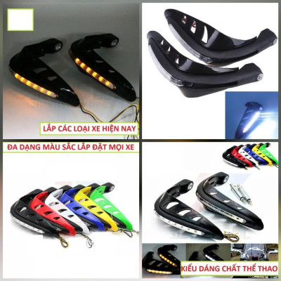 Gù Chống Đổ Có Đèn Thể Thao – Bảo Vệ Tay Thắng Xe Máy, Mẫu Mới Siêu Hot