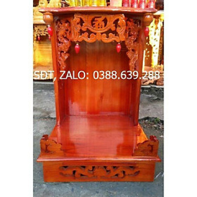 Bàn Thờ Thần Tài Ông Địa 48-68cm gỗ Xoan 100%.