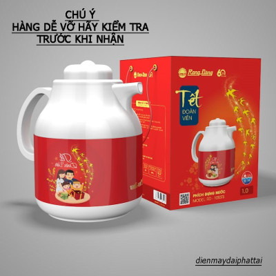 Bình trà giữ nhiệt Rạng Đông RD-1055 1 lít có LỌC TRÀ (màu ngẫu nhiên)