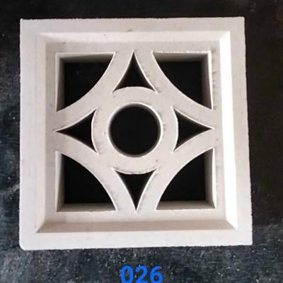 Gạch Bông gió mỹ thuật làm tường bao, giếng trời, ban công, quán cafe, nhà hàng, sẵn kho KT 190 x 190 x 65 cm.