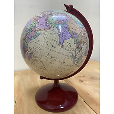 Quả cầu học sinh do Việt Nam sản xuất - Đế gỗ tiếng việt ( Tặng kèm kính lúp)