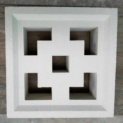 Gạch Bông gió mỹ thuật làm tường bao, giếng trời, ban công, quán cafe, nhà hàng, sẵn kho KT 190 x 190 x 65 cm.