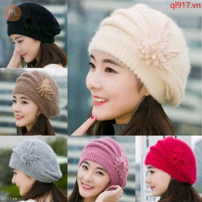 Nón len nữ mũ len nữ thu đông noel quà tặng ý nghĩa ấm áp Chất liệu len 2 lớp dona23110701
