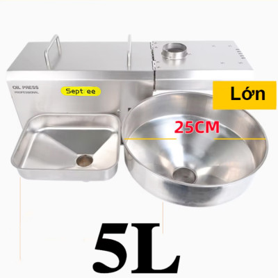 Máy ép dầu ăn thực vật chuyên nghiệp Nóng và Lạnh thương hiệu Mỹ Septree S8 - Công suất 1450W - Năng suất 6-40kg/giờ - Hàng chính hãng