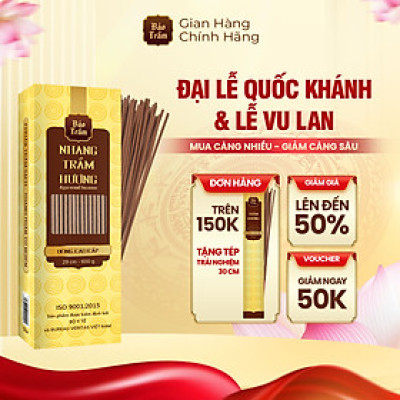 Nhang Trầm Cao Cấp – Hộp Vàng | Bảo Trầm – Nhang Thơm Thanh Tịnh – Sạch – Tự Nhiên
