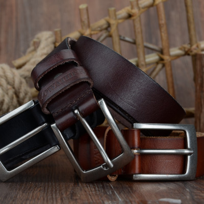 Thắt Lưng Da Bò Chính hãng COWATHER XF018 Đen