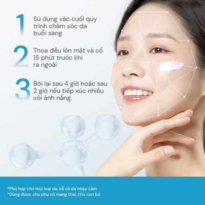 Kem chống nắng Oribe Radiant Derma Shield SPF 50+ PA++++ chống tia UVA/UVB ánh sáng xanh dành cho mọi loại da