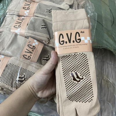 Set 5 đôi vớ da nữ xỏ ngón loại dày có gai chống trượt loại dài