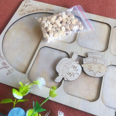 Ô Ăn Quan Bằng Gỗ Trò Chơi Dân Gian Bàn Ô Ăn Quan Cờ Ô Quan Gấp Gọn-  Trò Chơi Tuổi Thơ - HÀNG CHÍNH HÃNG MINIIN