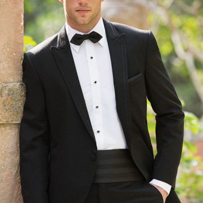 Nơ Đeo Cổ Nam cánh nhọn - Nơ chú rể, MC màu đen chấm họa tiết, tặng kèm hộp