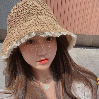 Nón đi biển viền ren mũ cói rộng vành gấp gọn che nắng mẫu mới  #nondibien #murongvanh #nonchongnang #mucoi #nondep  dona250805