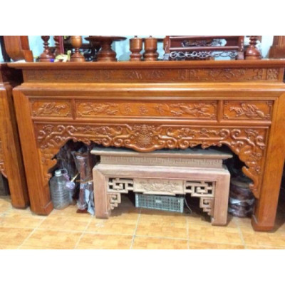 ÁN GIAN THỜ GỖ HƯƠNG ĐÁ MẪU NHƯ Ý