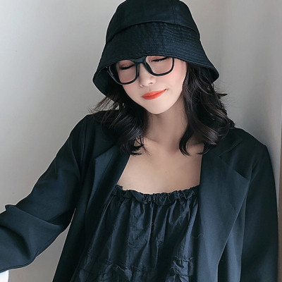 Nón Bucket Sụp Vành Ngắn Mũ Bucket Cụp Idol NK486, Nón Bucket Trơn Thời Trang Dành Cho Cả Nam Và Nữ Màu Đen