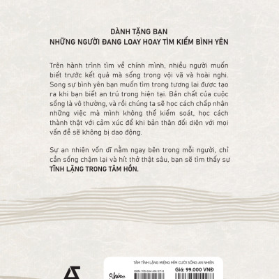 Tâm Tĩnh Lặng Miệng Mỉm Cười Sống An Nhiên