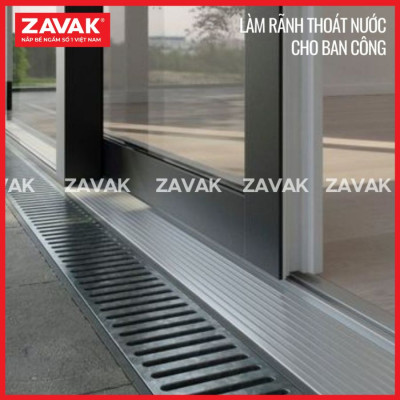 Rãnh Thoát Nước Inox 304 ZAVAK Grating GRT-AX157 inox 304 (modun 1.2m)