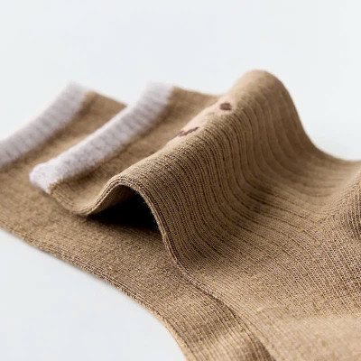 Vớ Nữ Hình Gấu Nhiều Màu ( Bọc 10 Đôi ) Loại Cổ Cao