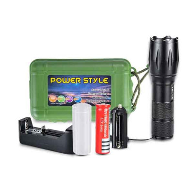 Bộ Đèn Pin Siêu Sáng USA Store CREE Q5 - T6 + Pin + Sạc