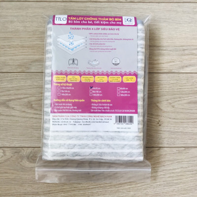 Tấm lót chống thấm bỏ bỉm size 50x70cm