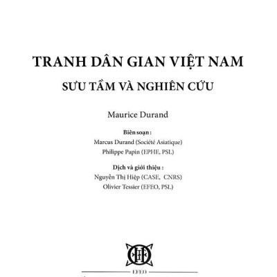 Tranh Dân Gian Việt Nam - Sưu Tầm Và Nghiên Cứu - Bìa Cứng