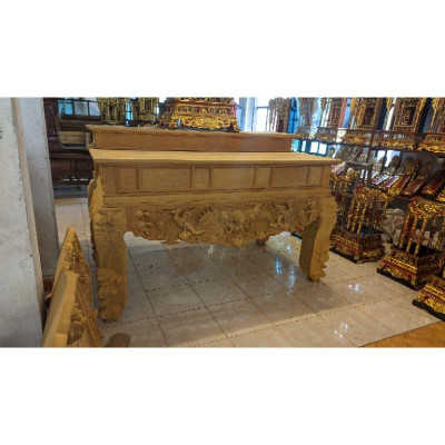sập thờ tứ linh gỗ mít 1m97 x 107 x cao117 chân 20.