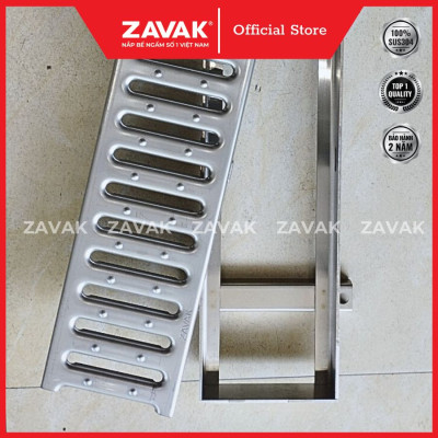 Rãnh Thoát Nước Inox 304 ZAVAK Grating GRT-AX257 inox 304 (modun 1.2m)