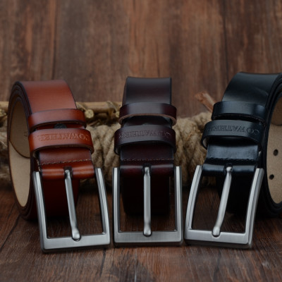 Thắt Lưng Da Bò Chính hãng COWATHER CF001 Nâu