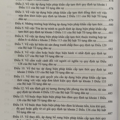 Hệ thống các nghị quyết của Hội đồng Thẩm phán Tòa án nhân dân tối cao về dân sự và tố tụng dân sự từ 1990-2023