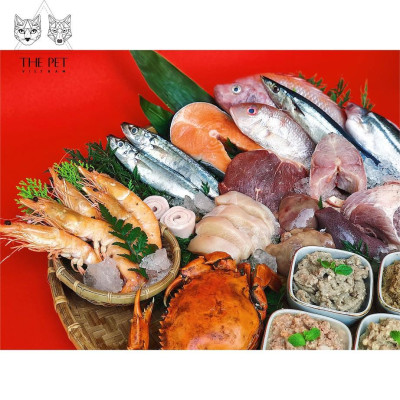 1Kg Pate Tươi Cho Mèo THEPETVN Hỗn Hợp Cá Cho Mèo Biếng Ăn (Mixed Ocean Fish)