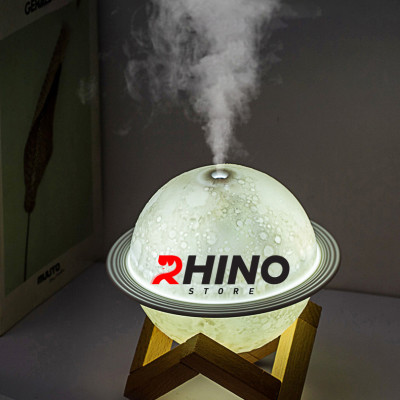 Máy phun sương tinh dầu tạo ẩm Rhino H301 hình mặt trăng, dung tích 200ml, nhỏ gọn - Hàng chính hãng